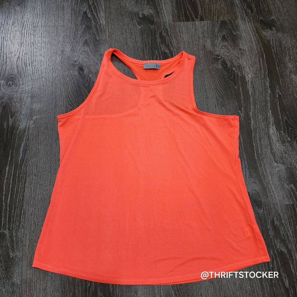 Athelta Orange Racer back Tank - Picture 3 of 6